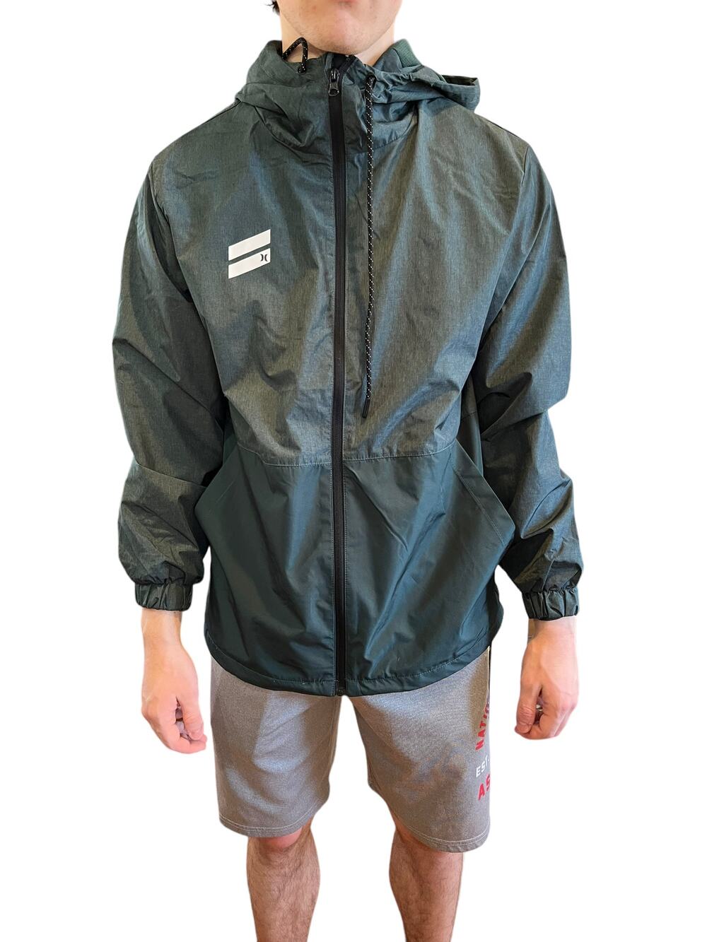 Hurley Exist Windbreaker jacket Dark green Heather M